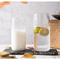 custom hand-blown milk juice drinking glass bottle